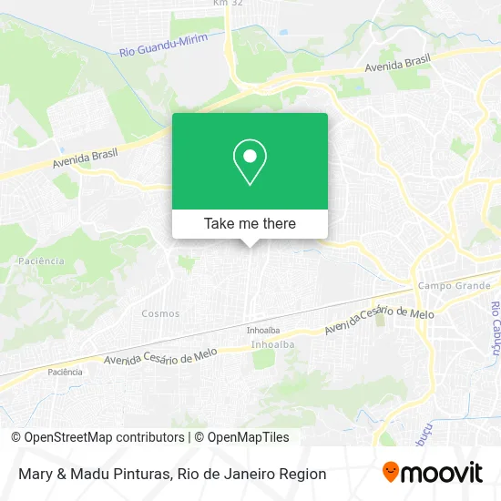 Mary & Madu Pinturas map
