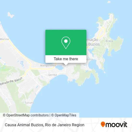 Causa Animal Buzios map