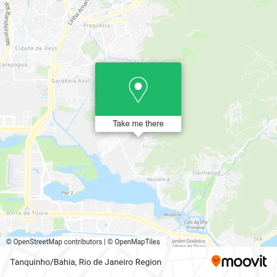 Tanquinho/Bahia map