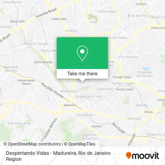 Despertando Vidas - Madureira map