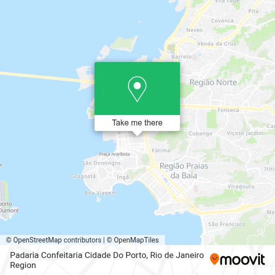 Padaria Confeitaria Cidade Do Porto map