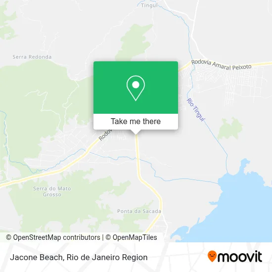 Jacone Beach map