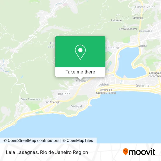 Lala Lasagnas map