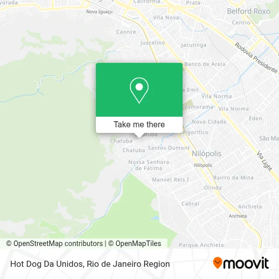 Hot Dog Da Unidos map