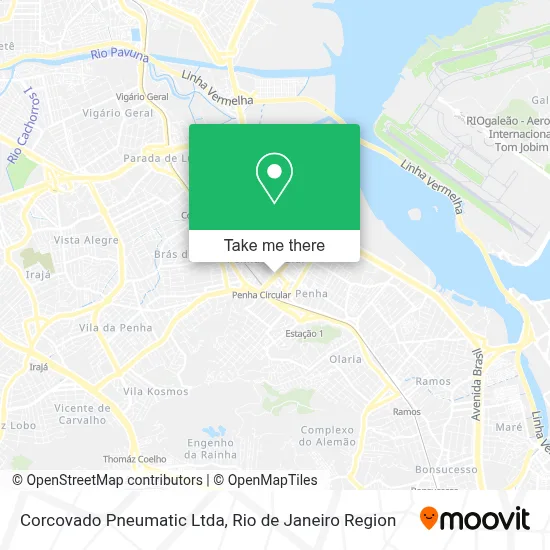 Corcovado Pneumatic Ltda map