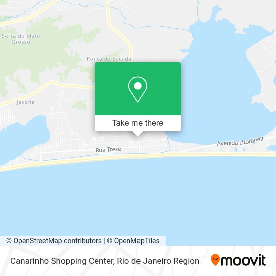 Canarinho Shopping Center map