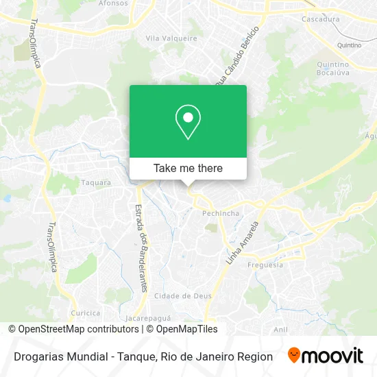 Drogarias Mundial - Tanque map