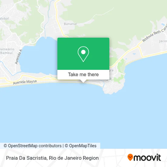 Praia Da Sacristia map