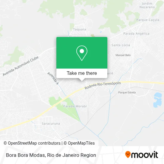 Bora Bora Modas map