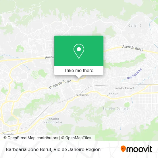 Barbearia Jone Berut map