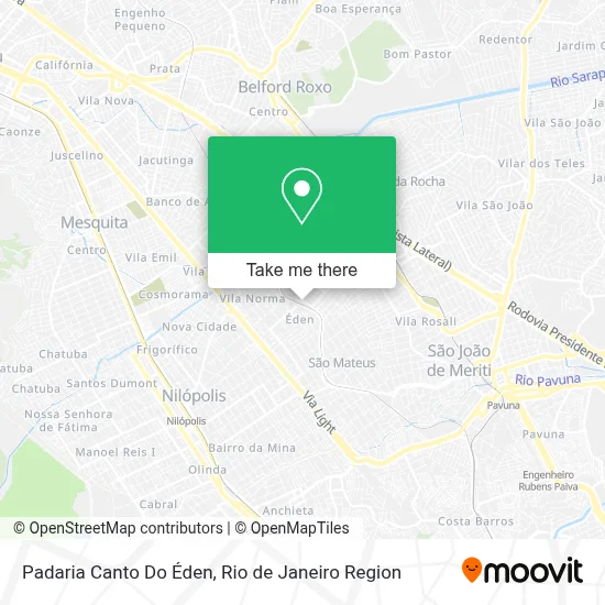 Padaria Canto Do Éden map