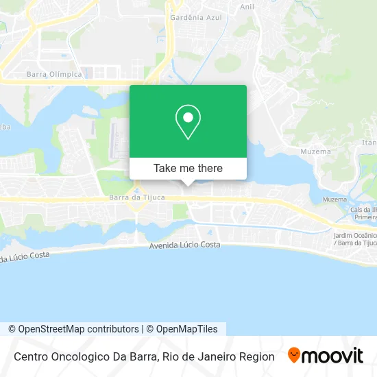 Centro Oncologico Da Barra map
