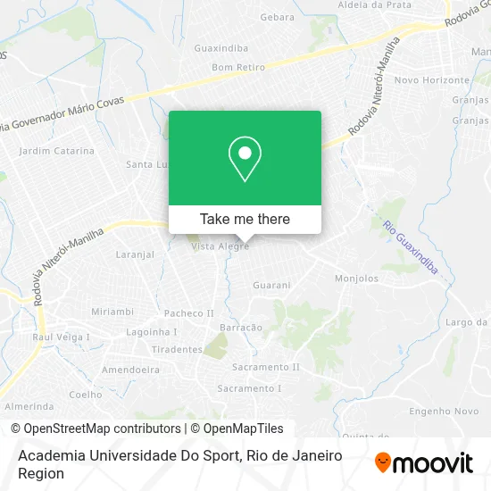 Academia Universidade Do Sport map