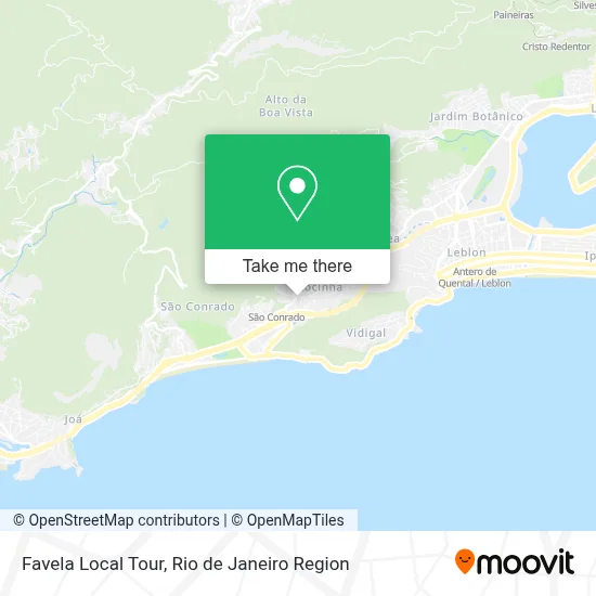 Favela Local Tour map