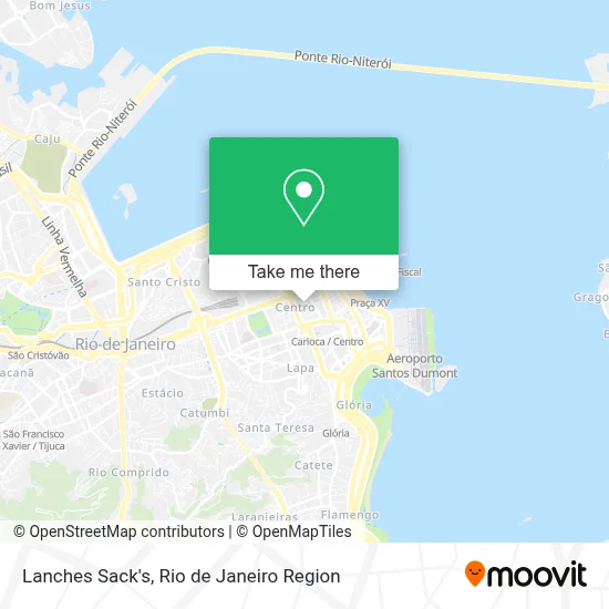 Lanches Sack's map