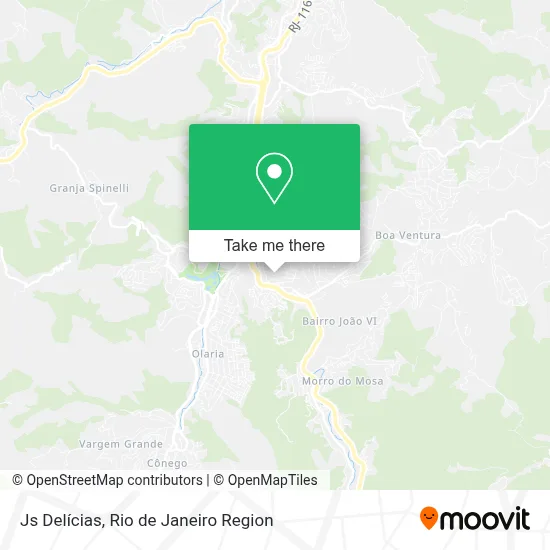 Js Delícias map