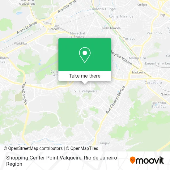 Shopping Center Point Valqueire map