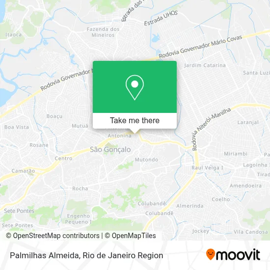 Palmilhas Almeida map