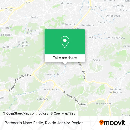 Barbearia Novo Estilo map