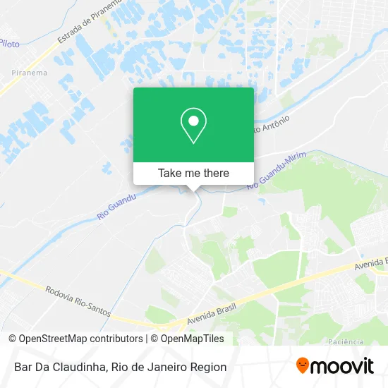 Bar Da Claudinha map