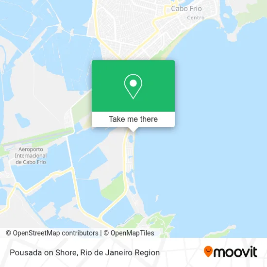 Pousada on Shore map