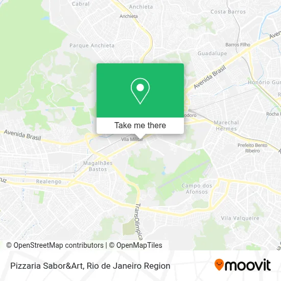 Pizzaria Sabor&Art map