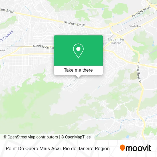 Point Do Quero Mais Acai map