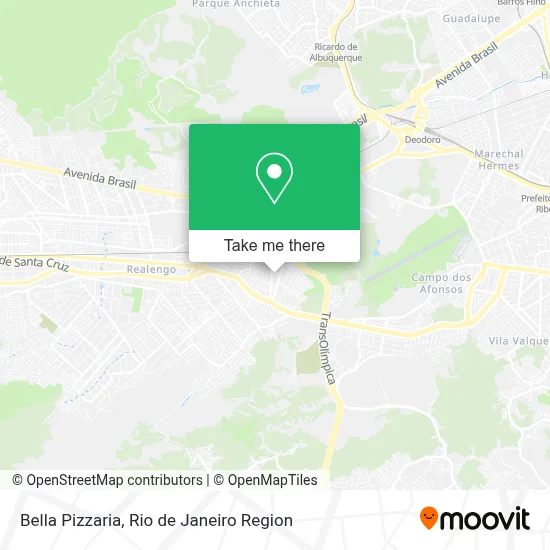 Bella Pizzaria map