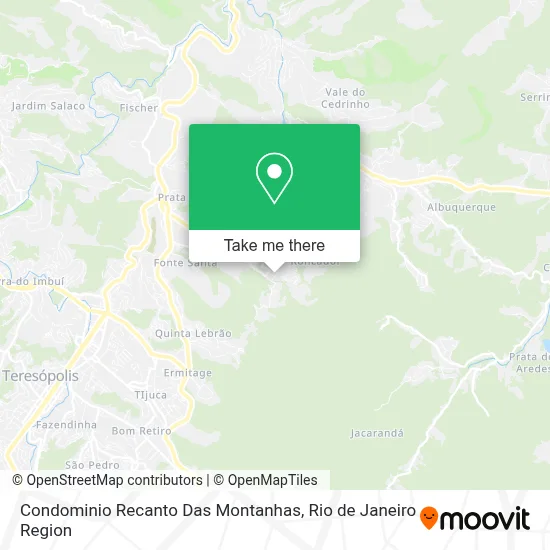 Condominio Recanto Das Montanhas map