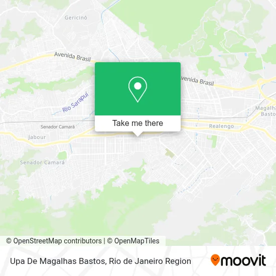 Upa De Magalhas Bastos map