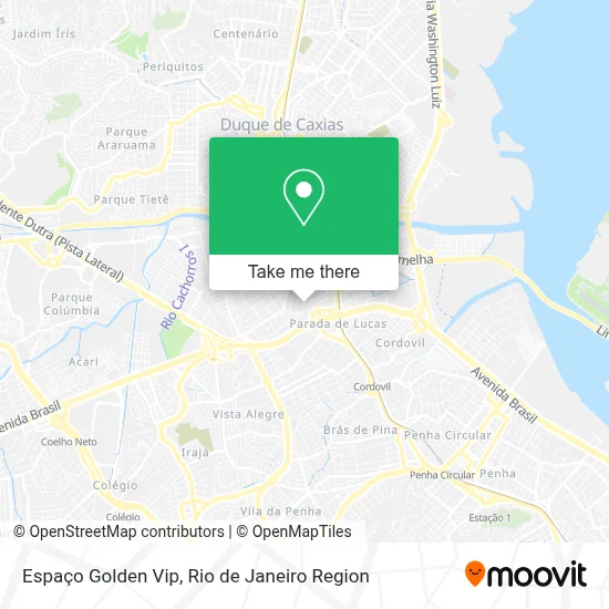 Espaço Golden Vip map