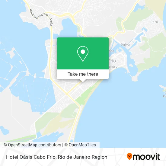 Hotel Oásis Cabo Frio map