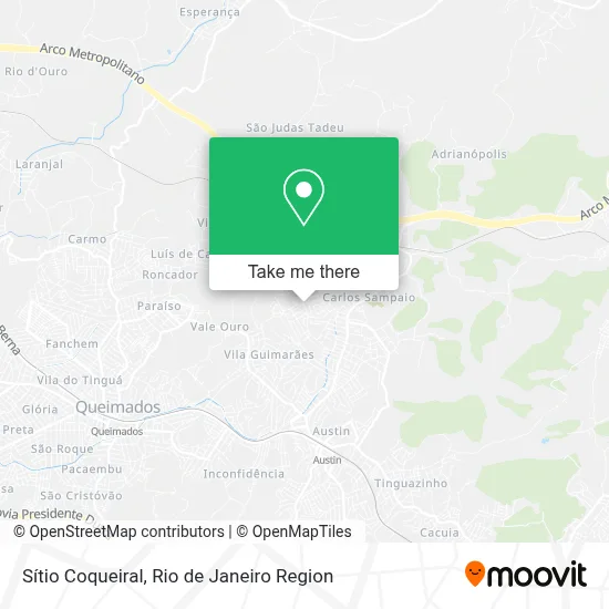 Sítio Coqueiral map