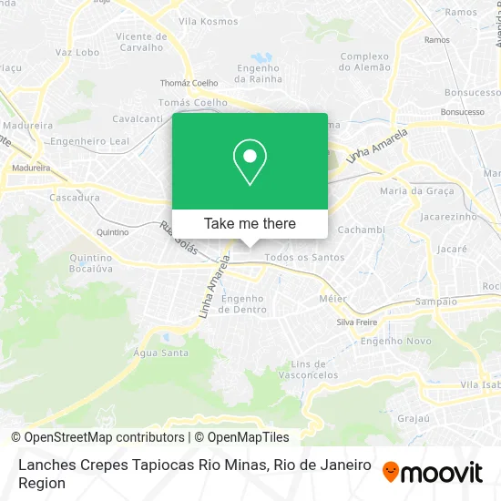 Lanches Crepes Tapiocas Rio Minas map
