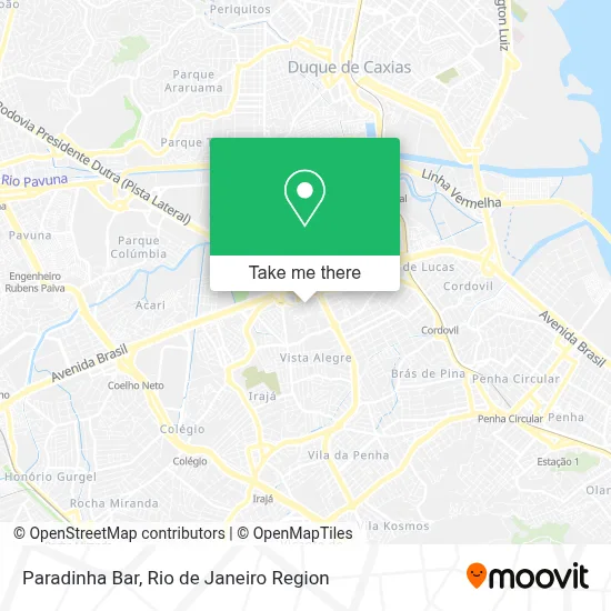 Paradinha Bar map