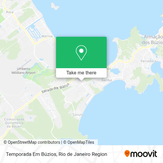 Temporada Em Búzios map