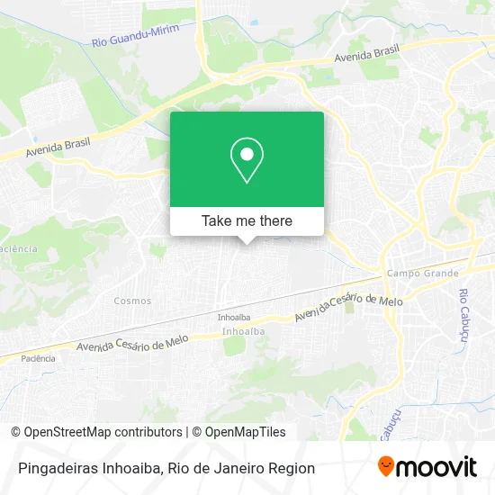 Pingadeiras Inhoaiba map