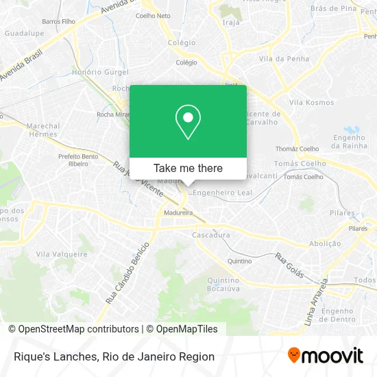Rique's Lanches map