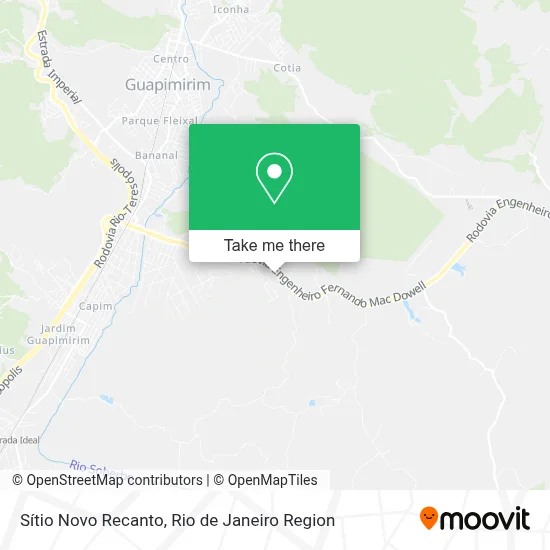 Sítio Novo Recanto map