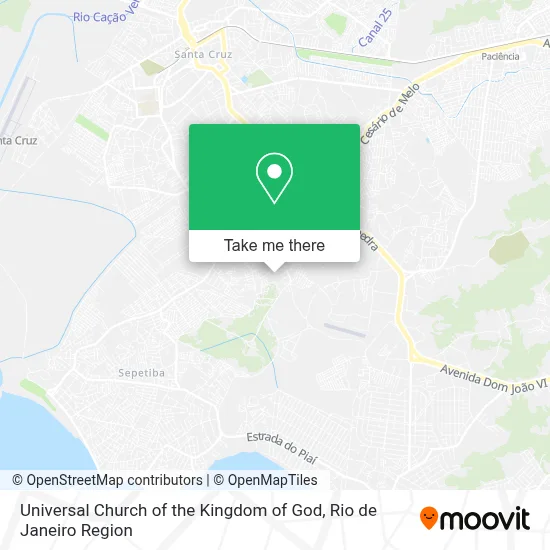 Igreja Universal Do Reino De Deus map