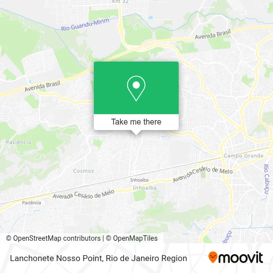 Lanchonete Nosso Point map