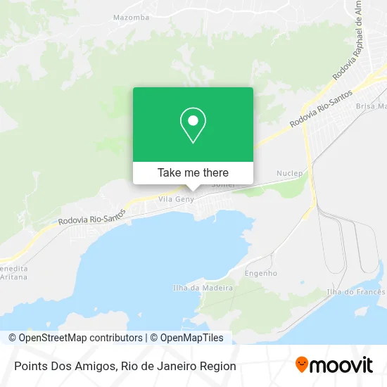 Points Dos Amigos map