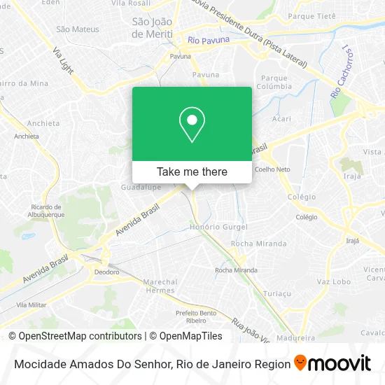 Mocidade Amados Do Senhor map