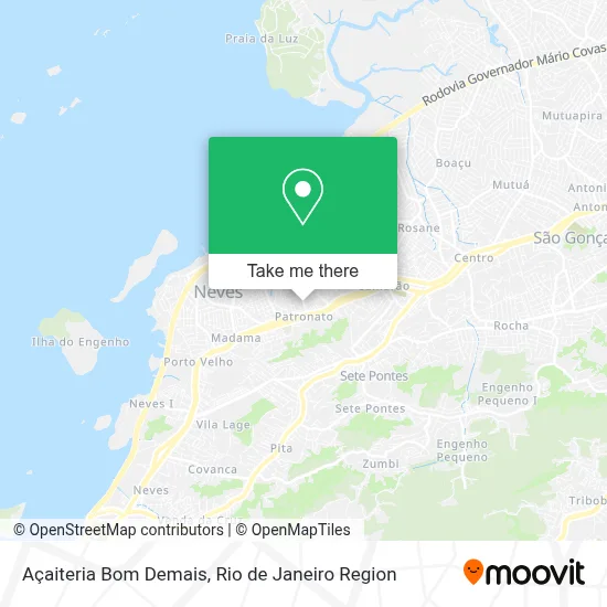 Açaiteria Bom Demais map