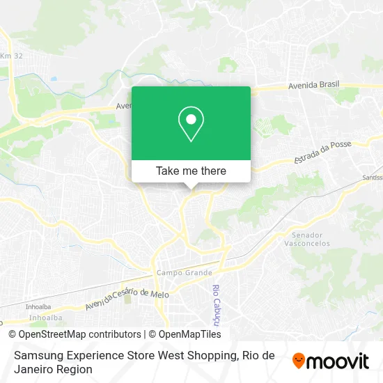 Samsung Experience Store West Shopping map