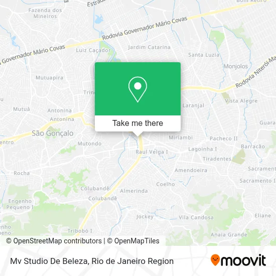 Mv Studio De Beleza map