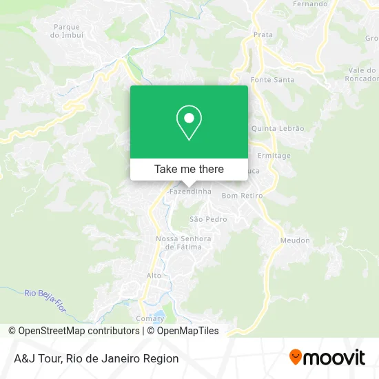 A&J Tour map