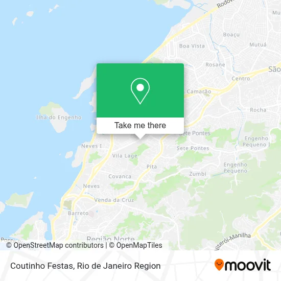 Coutinho Festas map