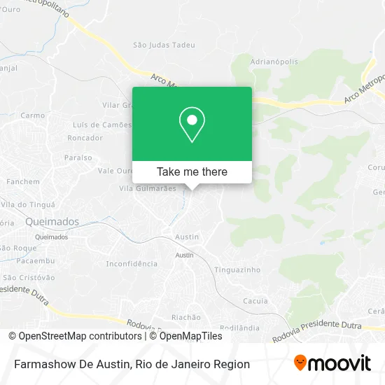 Farmashow De Austin map