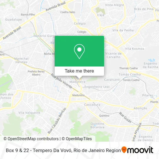 Box 9 & 22 - Tempero Da Vovó map